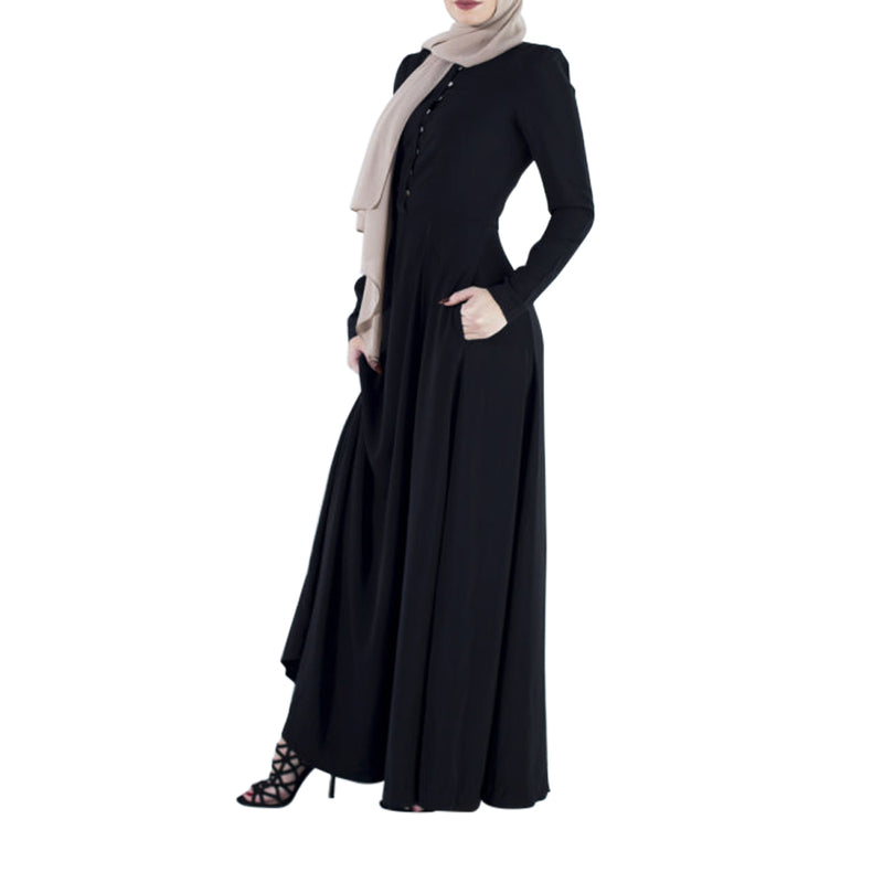 Black Flare Abaya